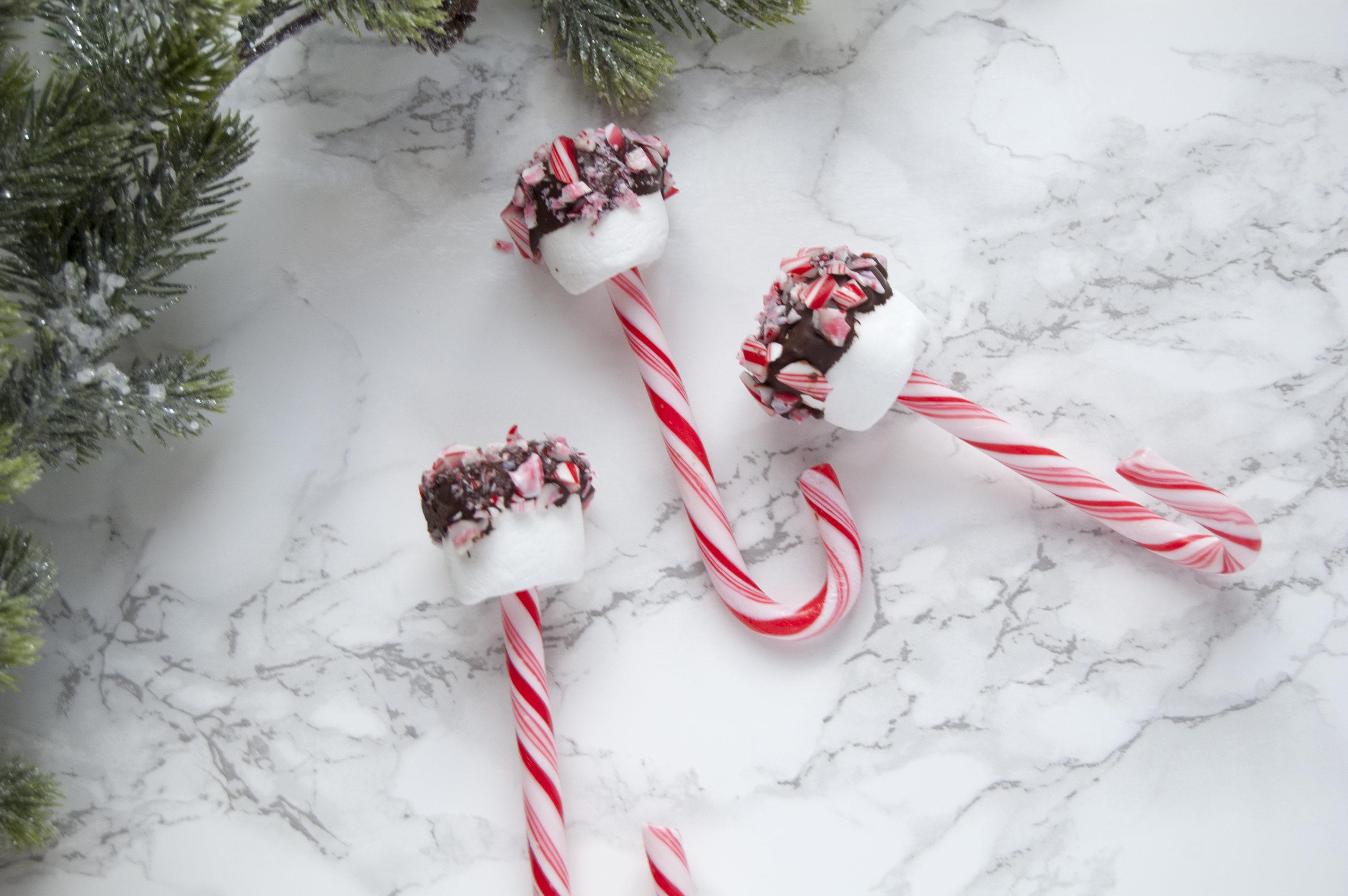 Peppermint Stick Marshmallow Stirrers