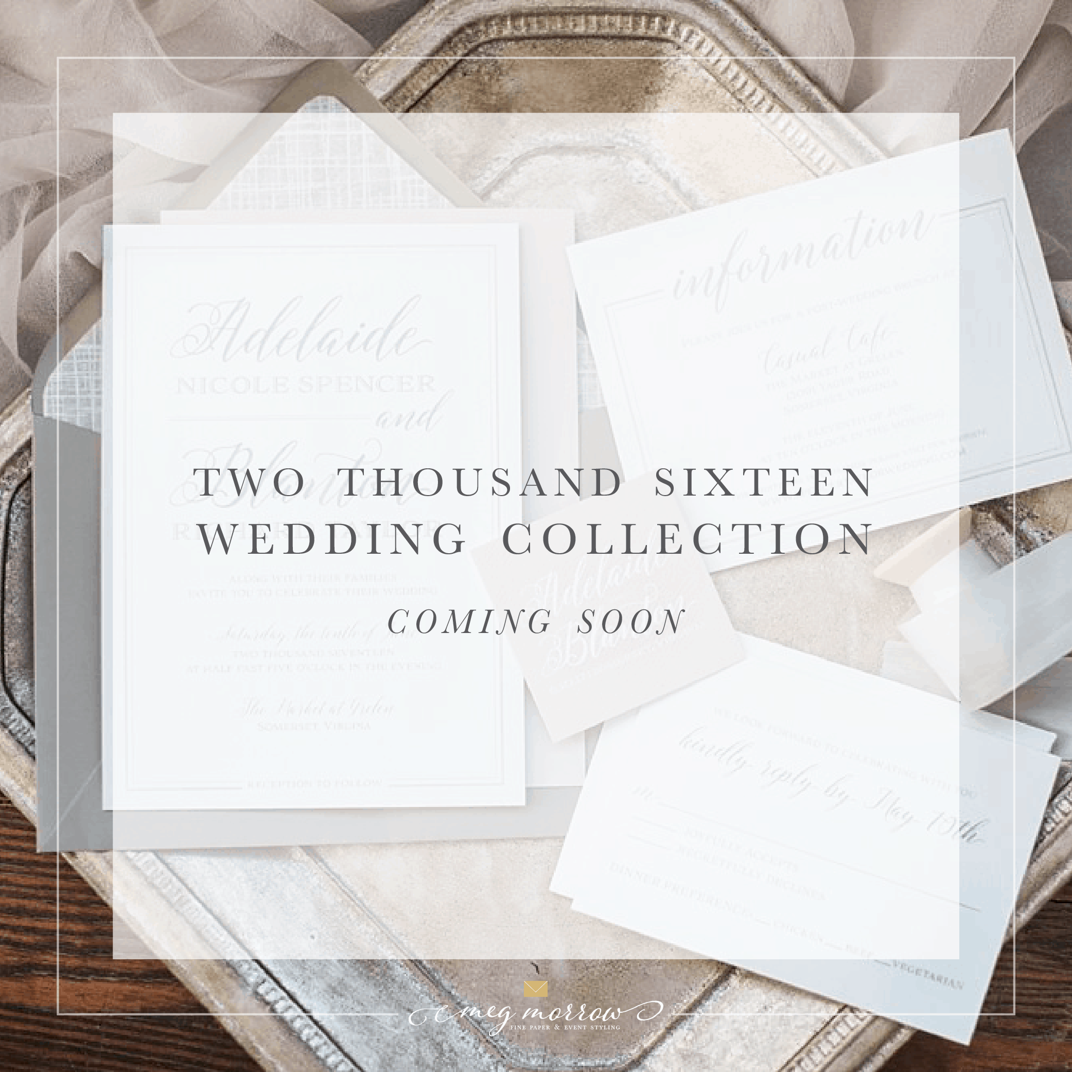 2016 Wedding Invitation Collection Coming Soon