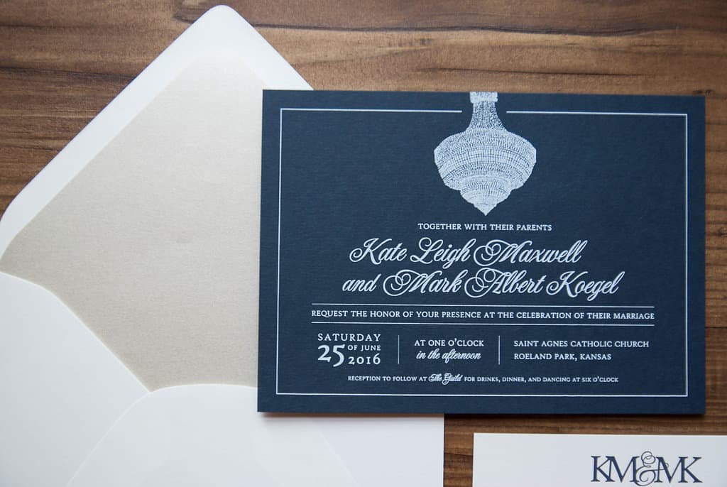 Navy and White Kansas City Wedding at The Guild