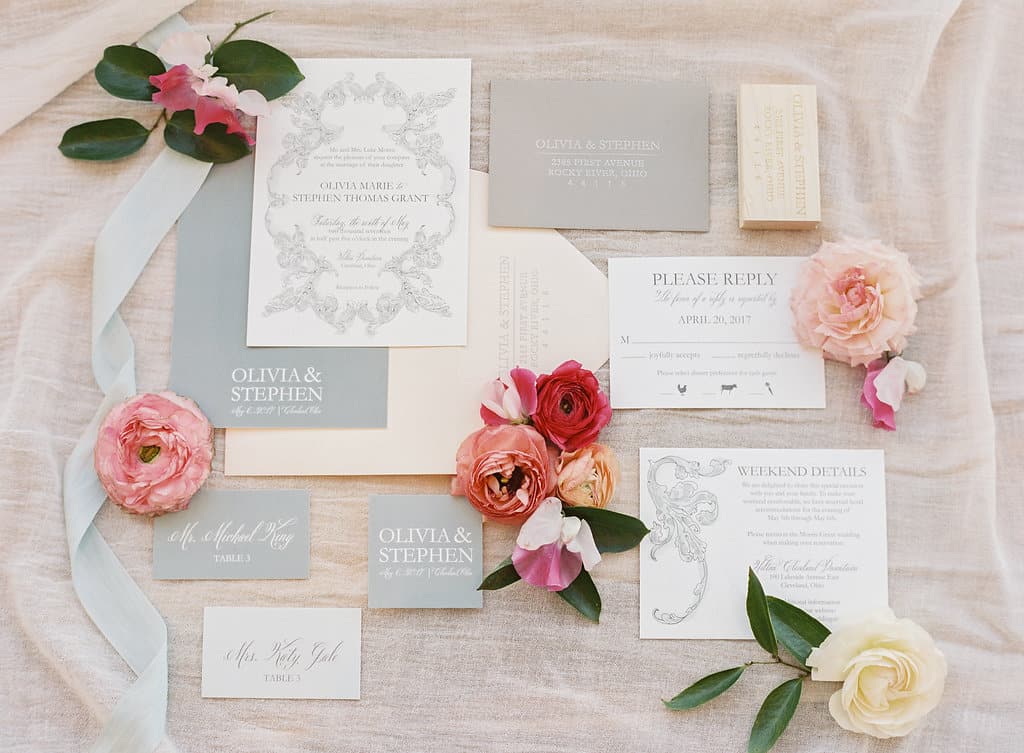 Spring Wedding Invitation Featured on Style Me Pretty
