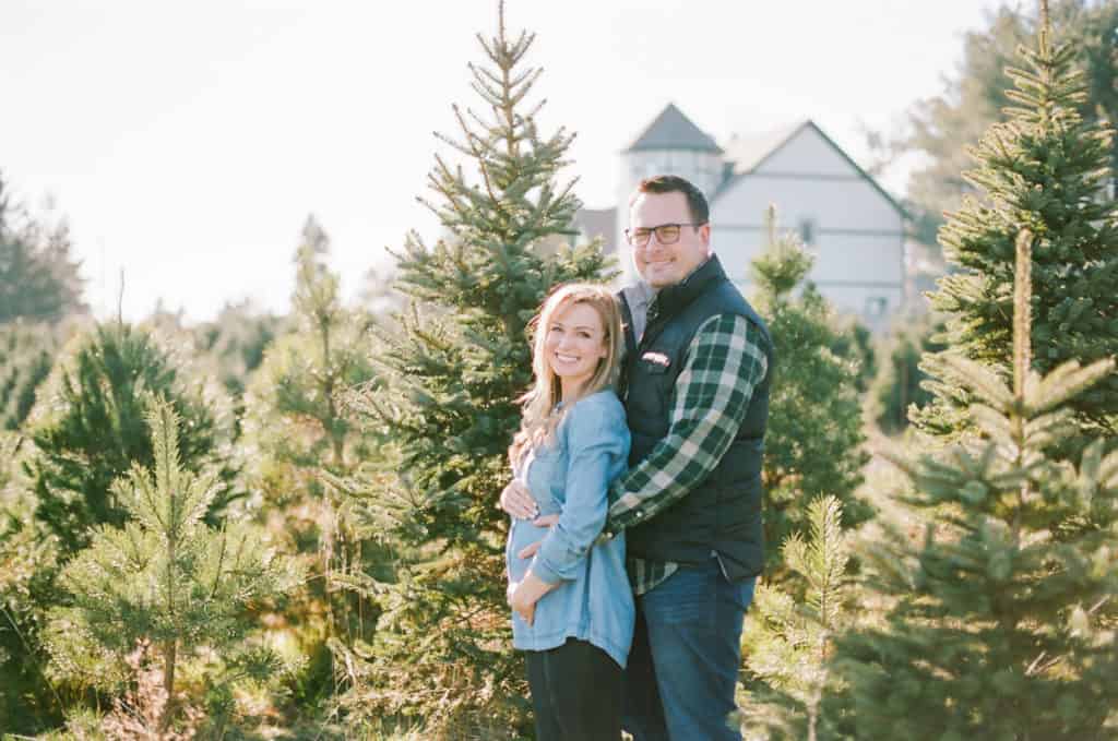 A Little Addition // Christmas Tree Farm Baby Announcement