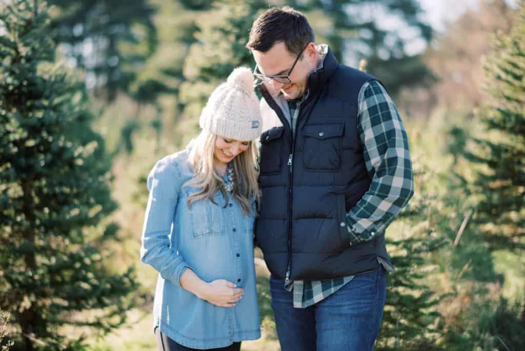 A Little Addition // Christmas Tree Farm Baby Announcement