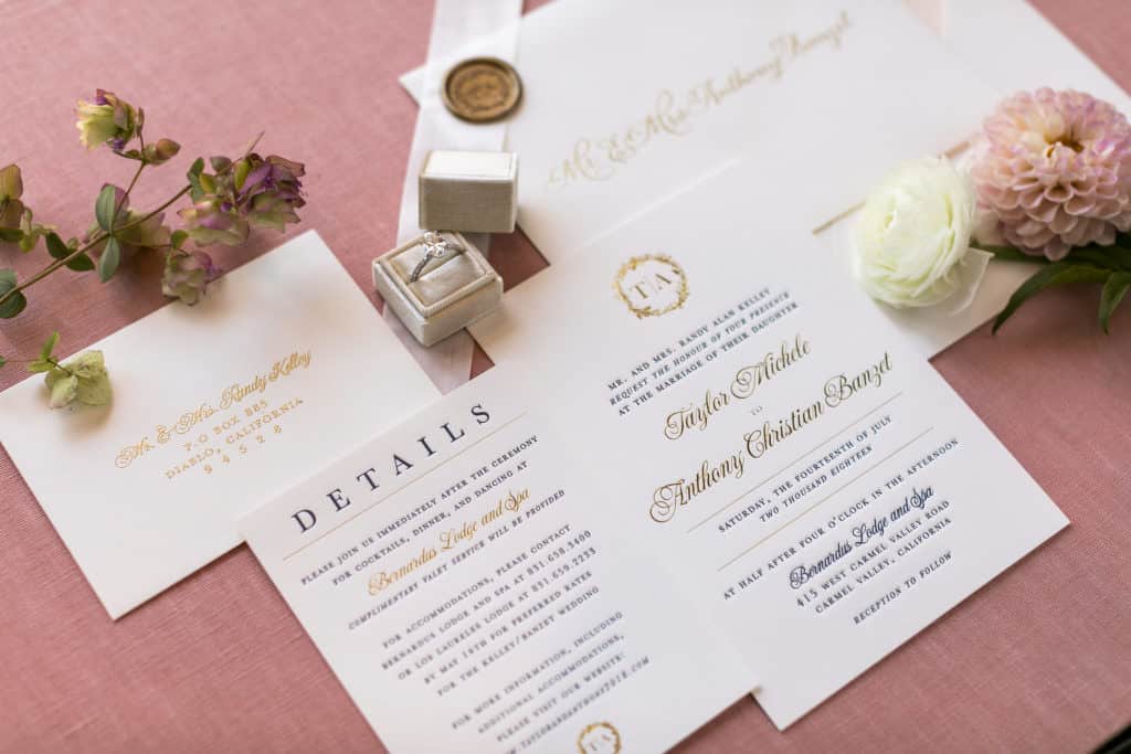 A Picture Perfect Navy, Gold and Blush California Wine Country Wedding