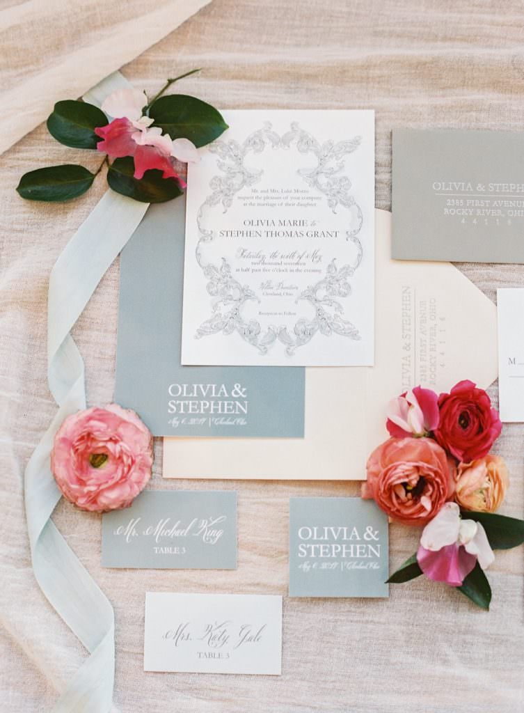 Custom Wedding Invitations by Cleveland, Ohio Stationery Designer Meg Morrow