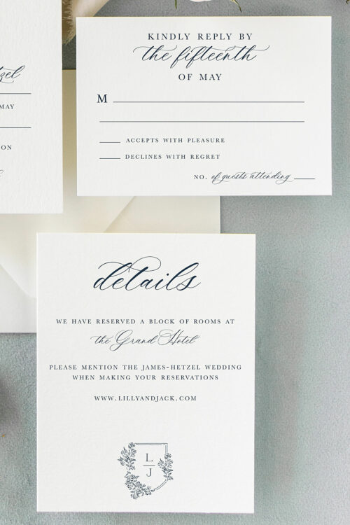 Lillian Crest Wedding Invitation