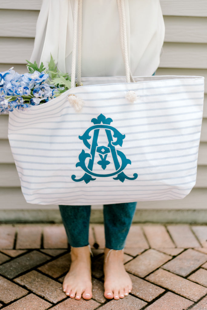 Monogram Bridesmaid Totes, Pouches & Tumblers