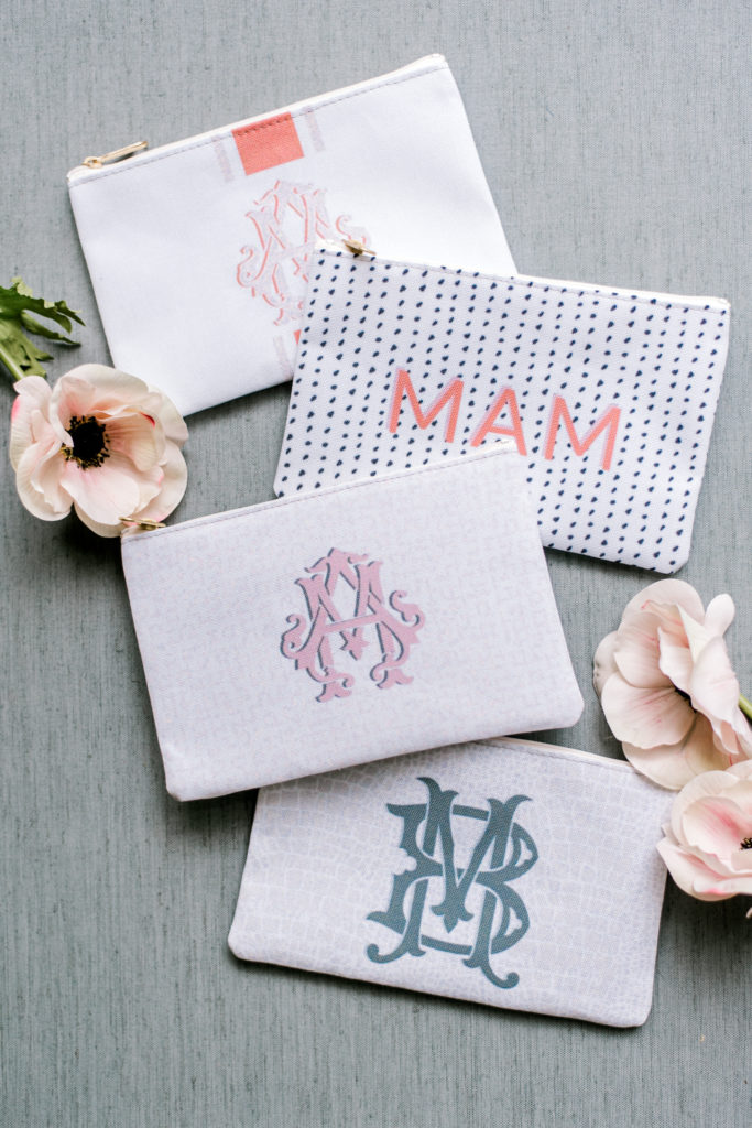 Monogram Bridesmaid Totes, Pouches & Tumblers