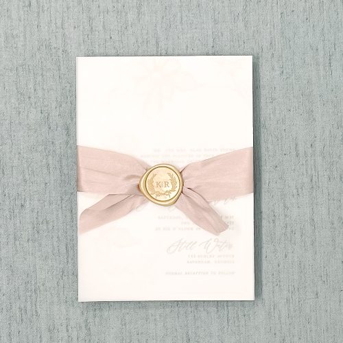 Wedding Invitation Vellum Overlay