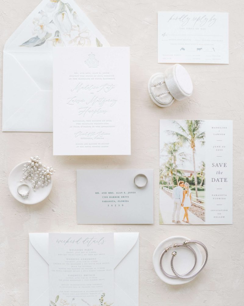 Florida Classic Coastal wedding invitations